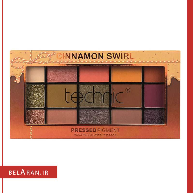 پالت سایه چشم تکنیک-خرید پالت سایه اورجینال-محصولات تکنیک-خرید لوازم آرایش اورجینال-بلاران-index_belaranlux.com پالت سایه چشم تکنیک-خرید پالت سایه اورجینال-محصولات تکنیک-خرید لوازم آرایش اورجینال-بلاران Technic Cinnamon Swirl Palette Pressed Pigment Eyeshadow Palette belaran
