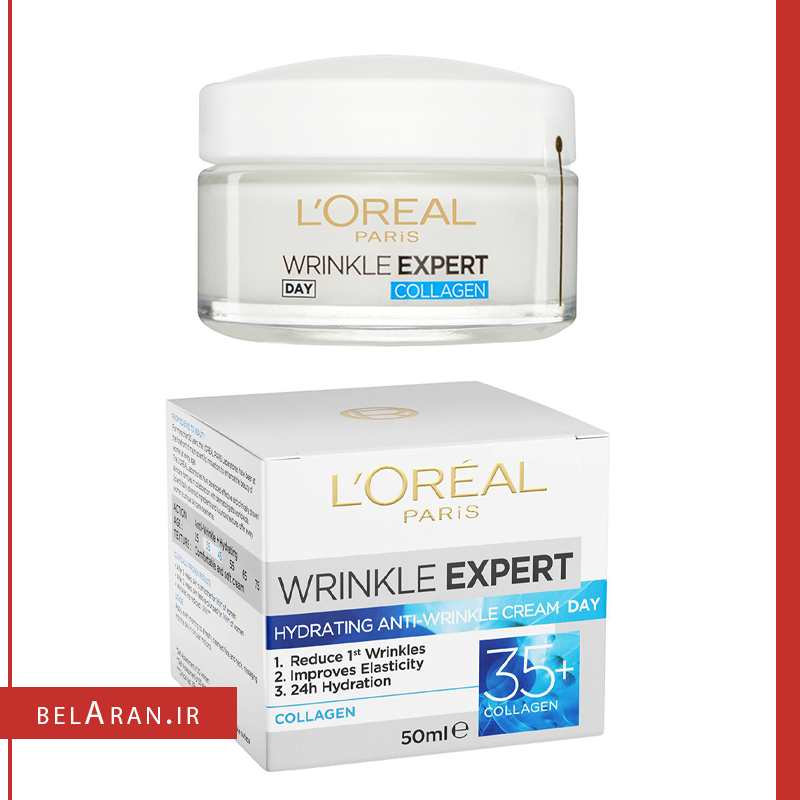 کرم کلاژن ضد چروک روز لورال-خرید کرم ضدچروک کلاژن-محصولات لورال-خرید لوازم آرایش اورجینال-بلاران-index_belaranlux.com کرم کلاژن ضد چروک روز لورال-خرید کرم ضدچروک کلاژن-محصولات لورال-خرید لوازم آرایش اورجینال-بلاران loreal wrinkle expert anti wrinkle hydrating cream day belaran