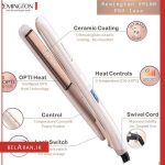 اتو مو پرولوکس رمینگتون مدل S9100 -خرید اتو مو رمینگتون-محصولات رمینگتون-خرید لوازم آرایش اورجینال-بلاران Remington Proluxe Hair Straightener Rose Gold S9100 Belaran