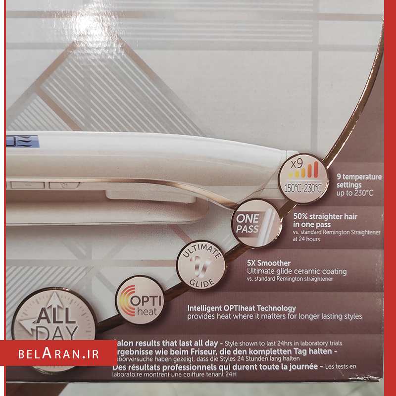 اتو مو رمینگتون مدل S9100 پرولوکس-خرید اتو مو رمینگتون-محصولات رمینگتون-خرید لوازم آرایش اورجینال-بلاران-index_belaranlux.com اتو مو پرولوکس رمینگتون مدل S9100 -خرید اتو مو رمینگتون-محصولات رمینگتون-خرید لوازم آرایش اورجینال-بلاران Remington Proluxe Hair Straightener Rose Gold S9100 Belaran