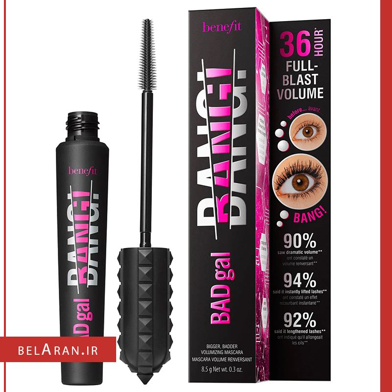 ریمل بدگال بنگ بنفیت فول سایز-خرید ریمل بنفیت بدگال بنگ-محصولات بنفیت-خرید لوازم آرایش اورجینال-بلاران-index_belaranlux.com ریمل بدگال بنگ بنفیت فول سایز-خرید ریمل بنفیت بدگال بنگ-محصولات بنفیت-خرید لوازم آرایش اورجینال-بلاران Benefit BADgal Bang 36 Hour Full Blast Volumizing Mascara Black Belaran