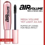ریمل مگا ایرولوم لورال-خرید ریمل مگا ایر ولوم لورال-محصولات لورال-خرید لوازم آرایش اورجینال-بلاران Loreal Paris Makeup Air Volume Mega Mascara belaran