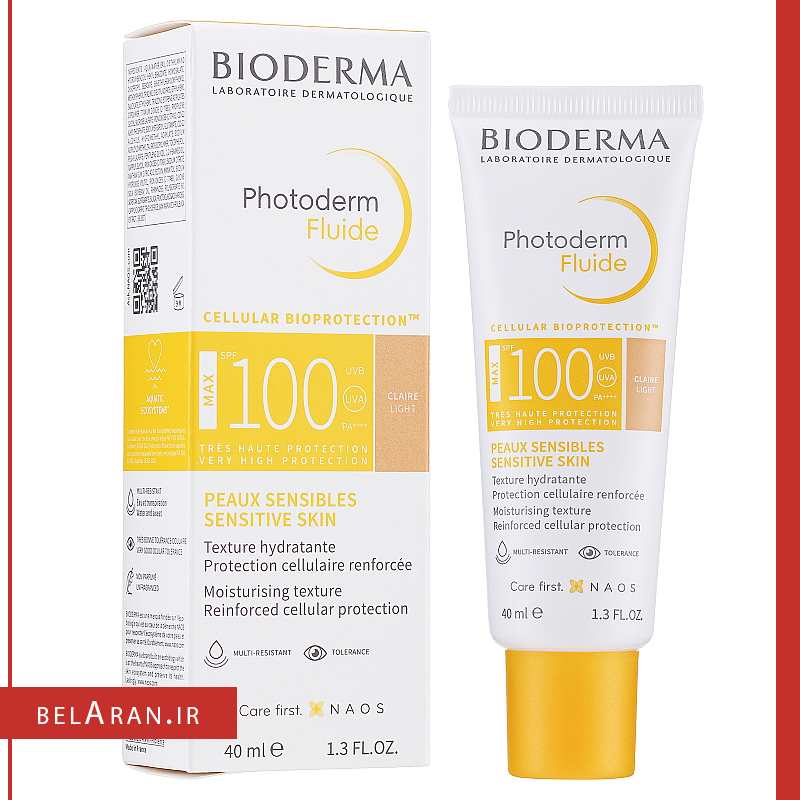 کرم ضدآفتاب فتودرم فلویید رنگی بایودرما-خرید ضدآفتاب رنگی بایودرما-خرید محصولات بایودرما-خرید لوازم آرایش اورجینال-بلاران-index_belaranlux.com کرم ضدآفتاب فتودرم فلویید رنگی بایودرما-خرید ضدآفتاب رنگی بایودرما-خرید محصولات بایودرما-خرید لوازم آرایش اورجینال-بلاران Bioderma Photoderm Fluide MAX SPF 100 Clear light belaran