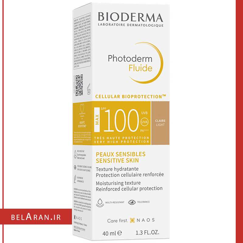 کرم ضدآفتاب فتودرم فلویید رنگی بایودرما-خرید ضدآفتاب رنگی بایودرما-خرید محصولات بایودرما-خرید لوازم آرایش اورجینال-بلاران-index_belaranlux.com کرم ضدآفتاب فتودرم فلویید رنگی بایودرما-خرید ضدآفتاب رنگی بایودرما-خرید محصولات بایودرما-خرید لوازم آرایش اورجینال-بلاران Bioderma Photoderm Fluide MAX SPF 100 Clear light belaran