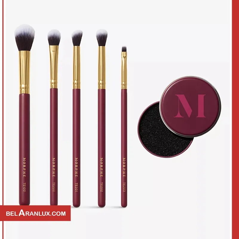 ست براش دکوریت لاویشلی مورف-Morphe Decorate Lavishly 5-Piece Face & Eye Brush Set-لوازم آرایش لوکس-محصولات مورف-لوازم آرایش اورجینال-بلاران